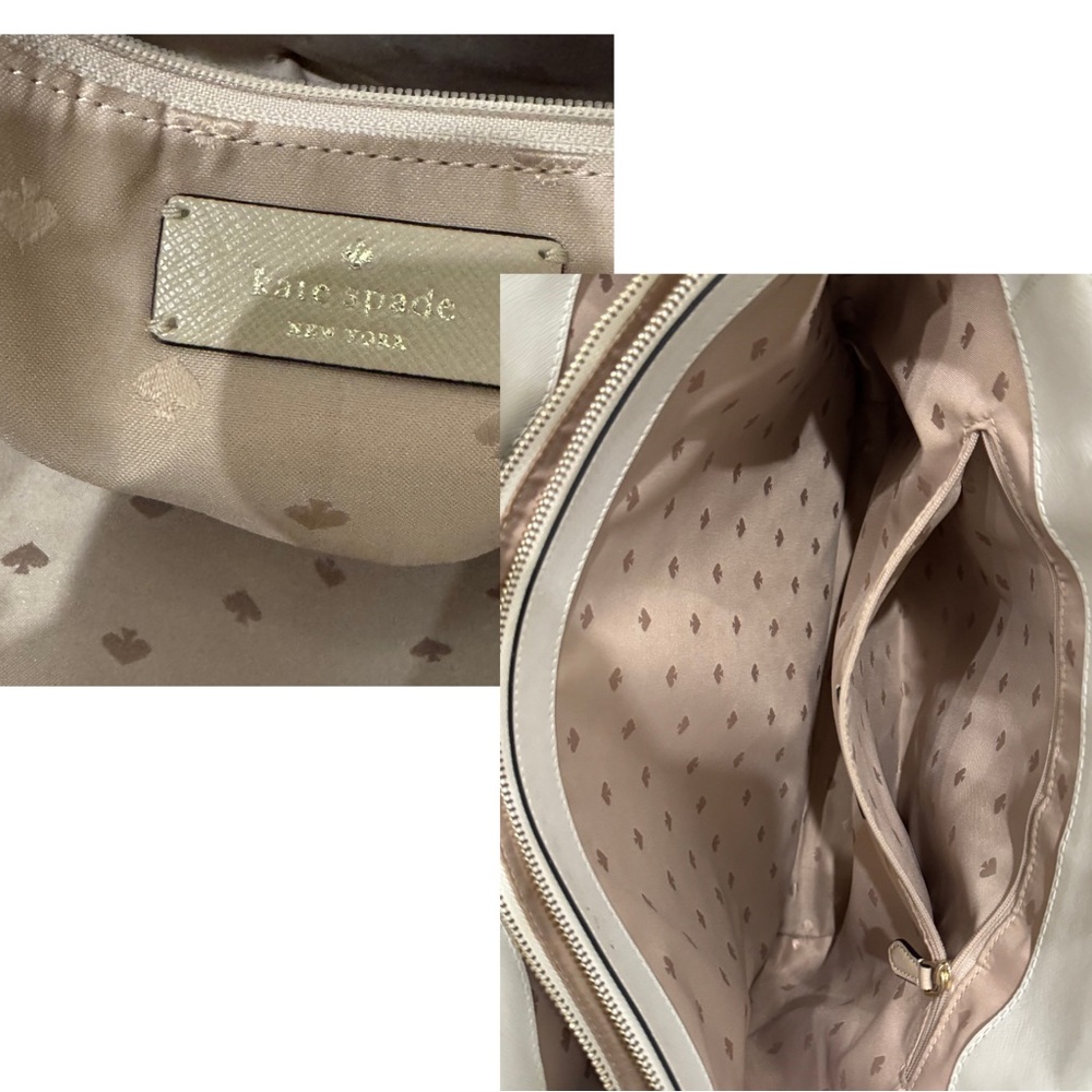 Kate Spade Beige Black and White Women's Laptop Tote Bag - Picture 4 of 6